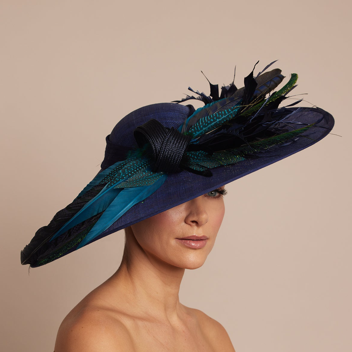 Cosmos | Wide Brim Wedding Hat | Vivien Sheriff