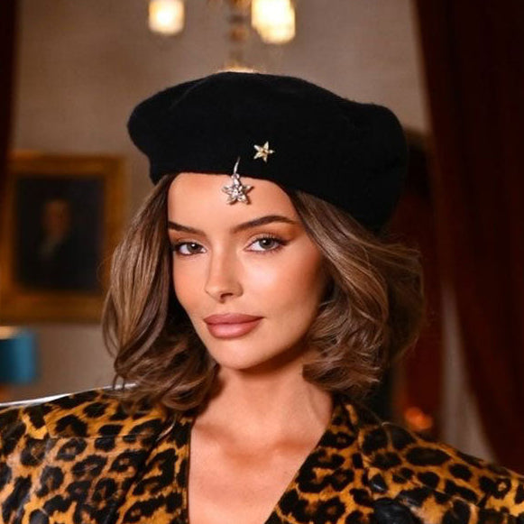 Black Beret Women's | Ladies Black Beret | Vivien Sheriff