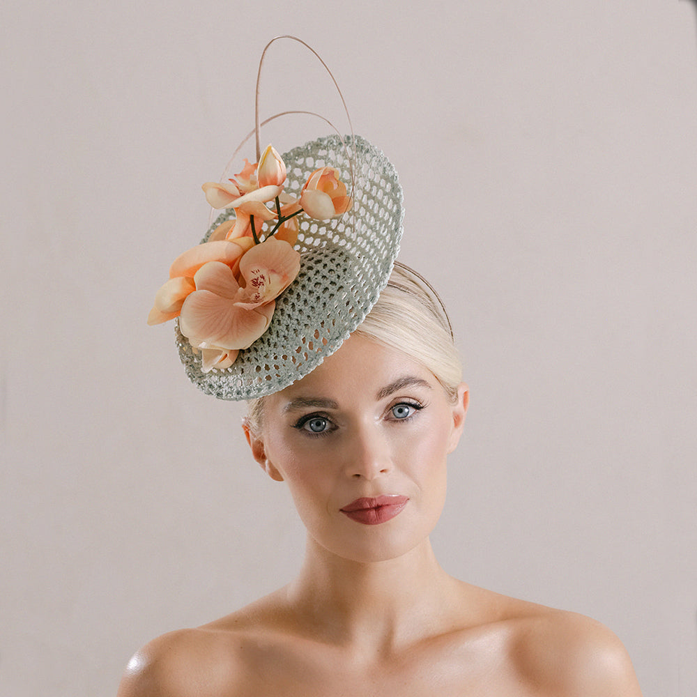 Maze Apricot Fascinator Hat Vivien Sheriff