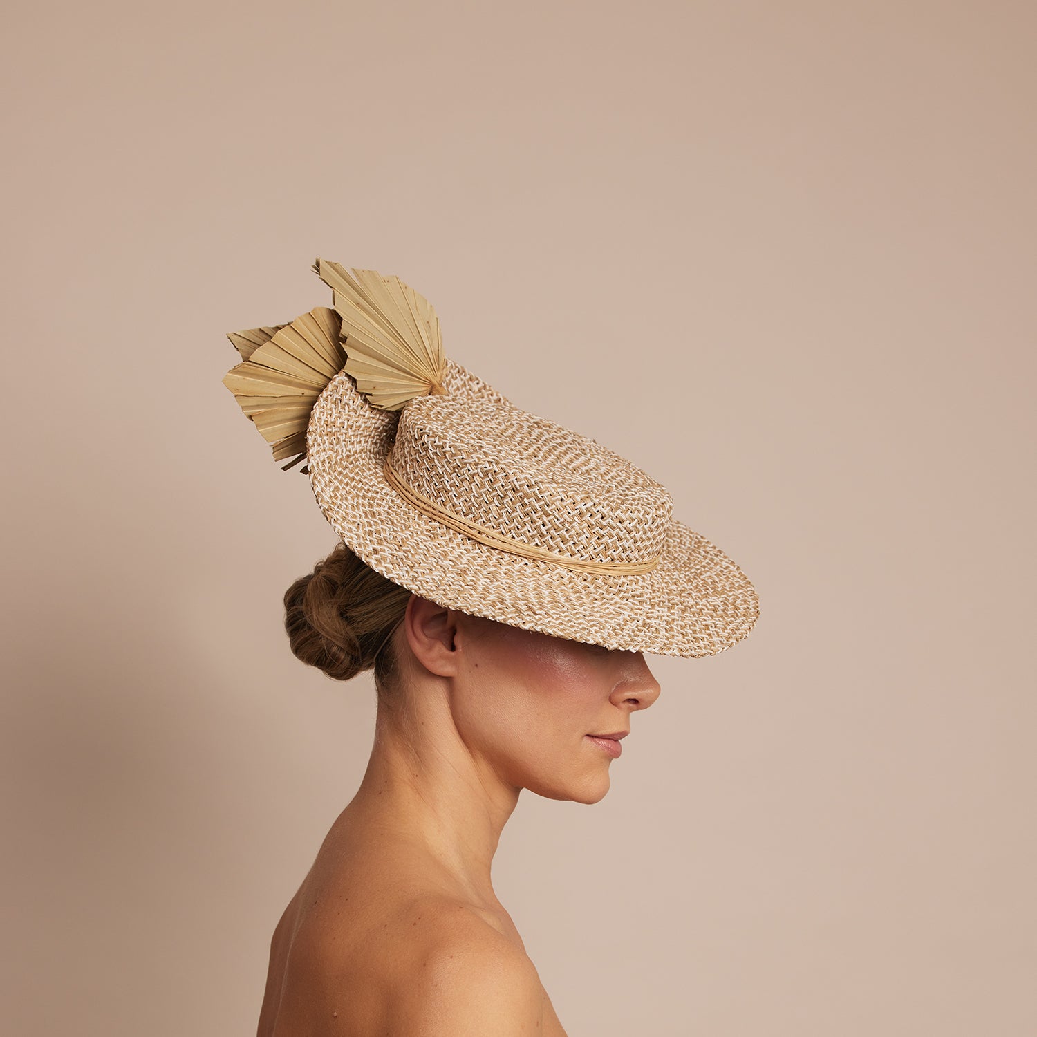 Millinery Boater Hat Races Myrtle Designer Straw Hat Designer