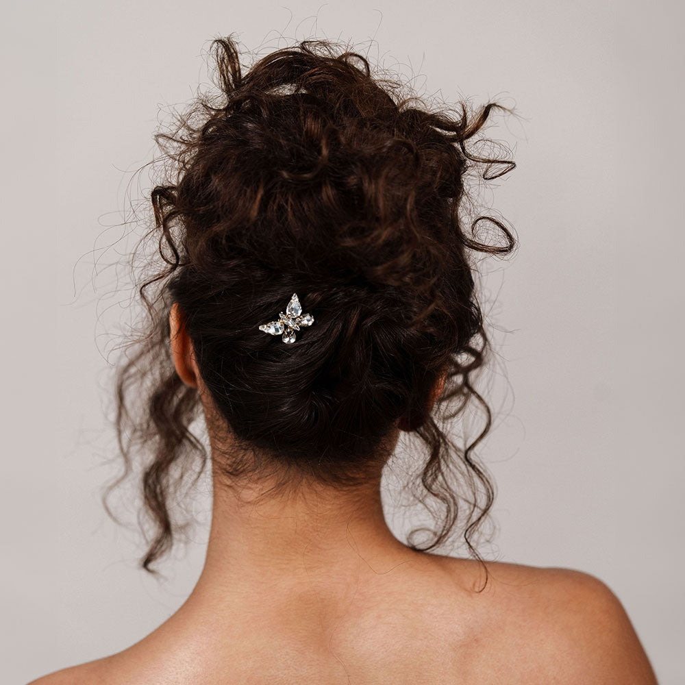 hair crystal pins