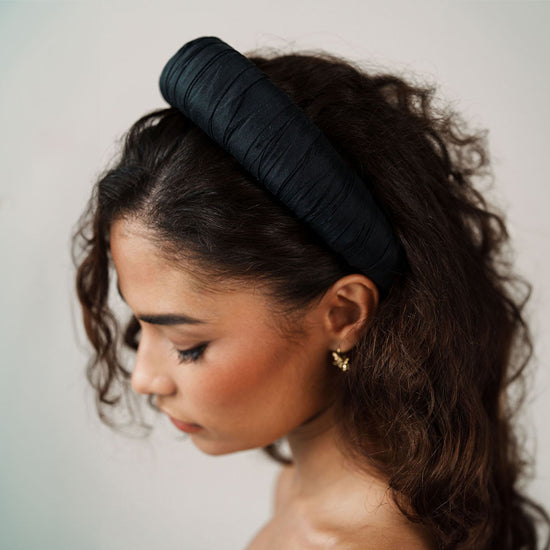 black designer headband