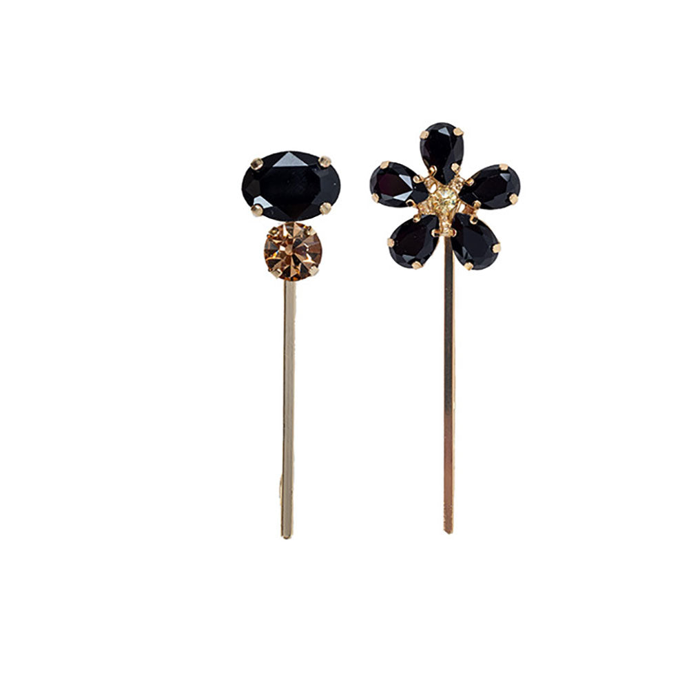 Black Diamante hair pin 