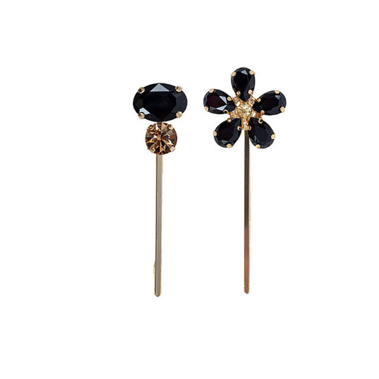 Black Diamante hair pin 