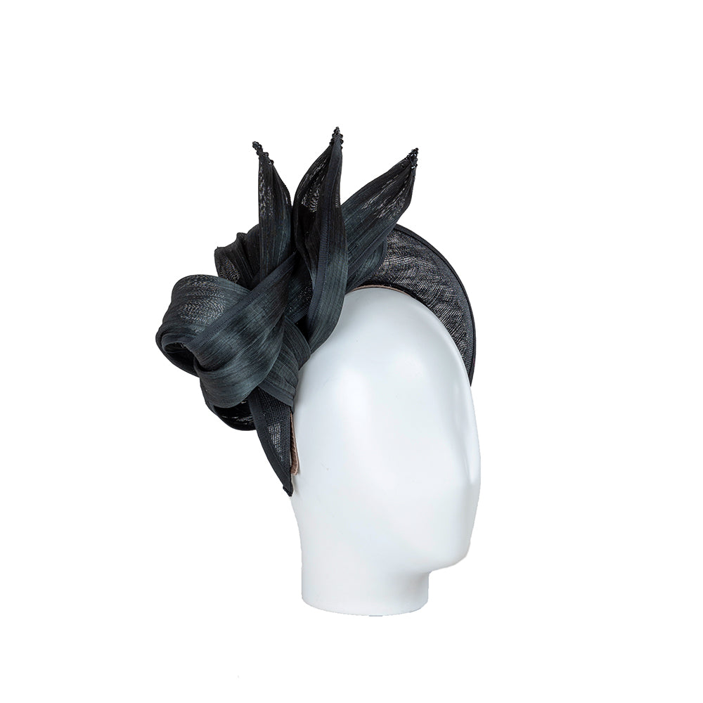 black funeral hats for women