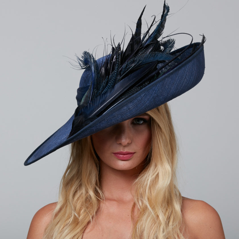 Navy Blue Melbourne Cup Hat