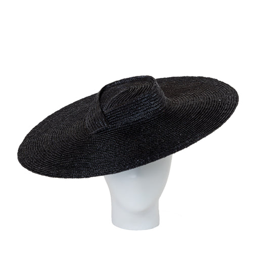 Designer Straw hat in Black