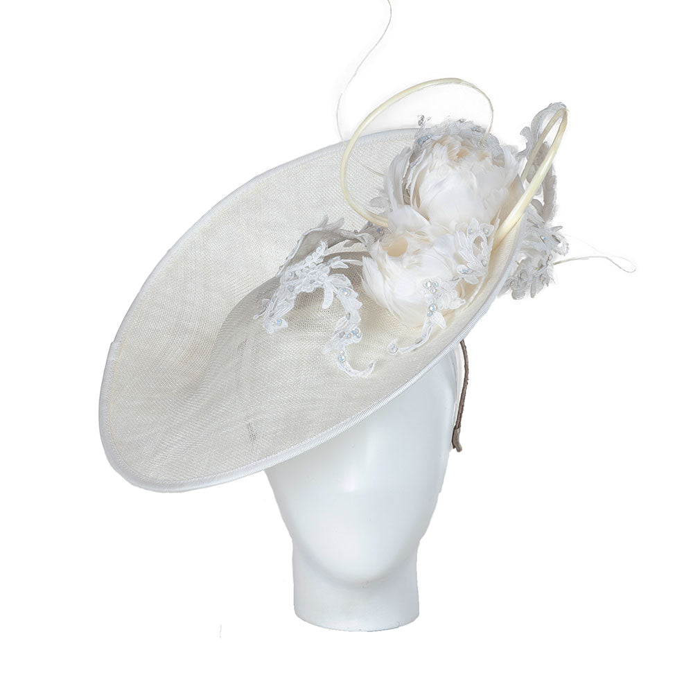 mother of the bide hat in ivory