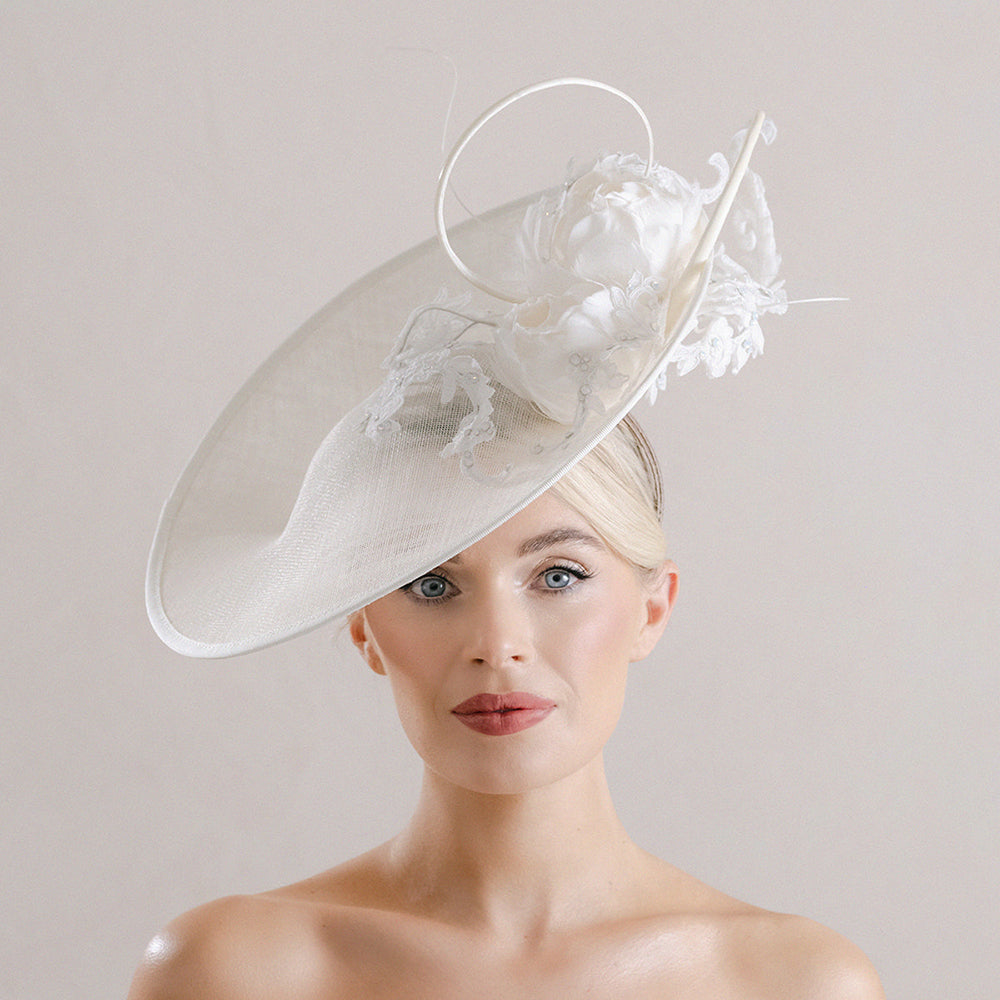 mother of the bide hat in ivory