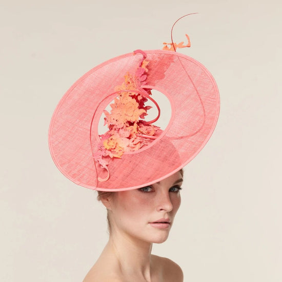 coral melbourne cup hat