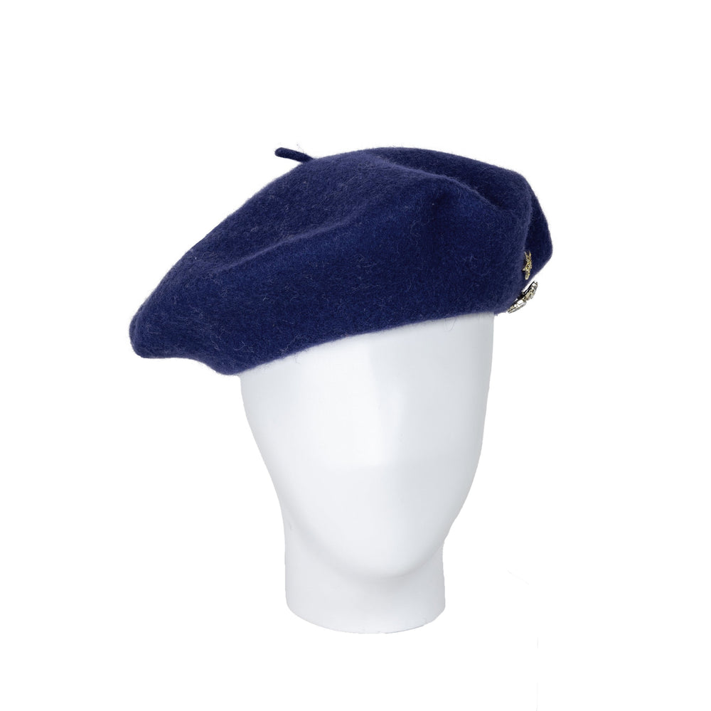 navy blue beret