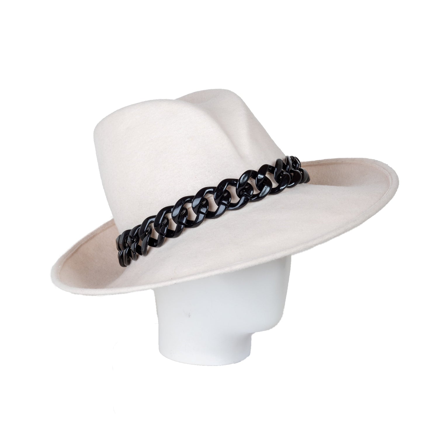 Women's white fedora