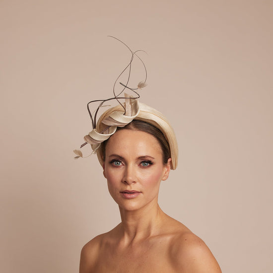 cream melbourne cup hat