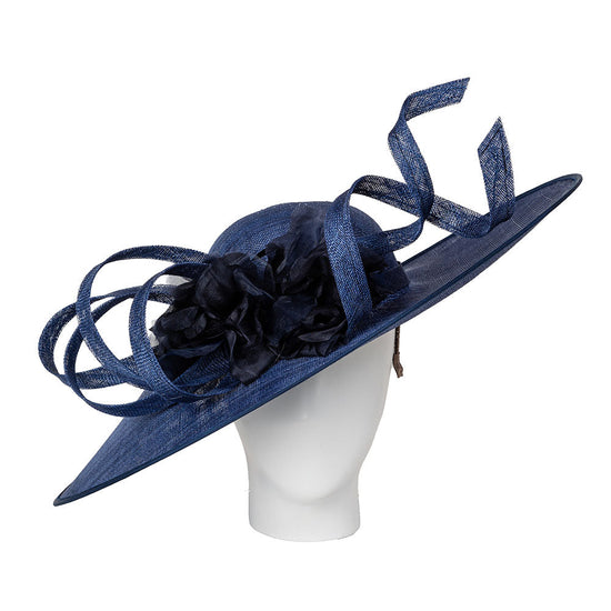 dark navy wedding hat