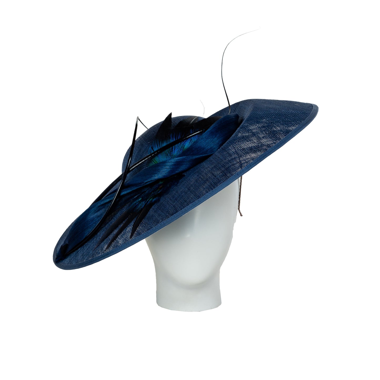 Navy Sinamay Hat