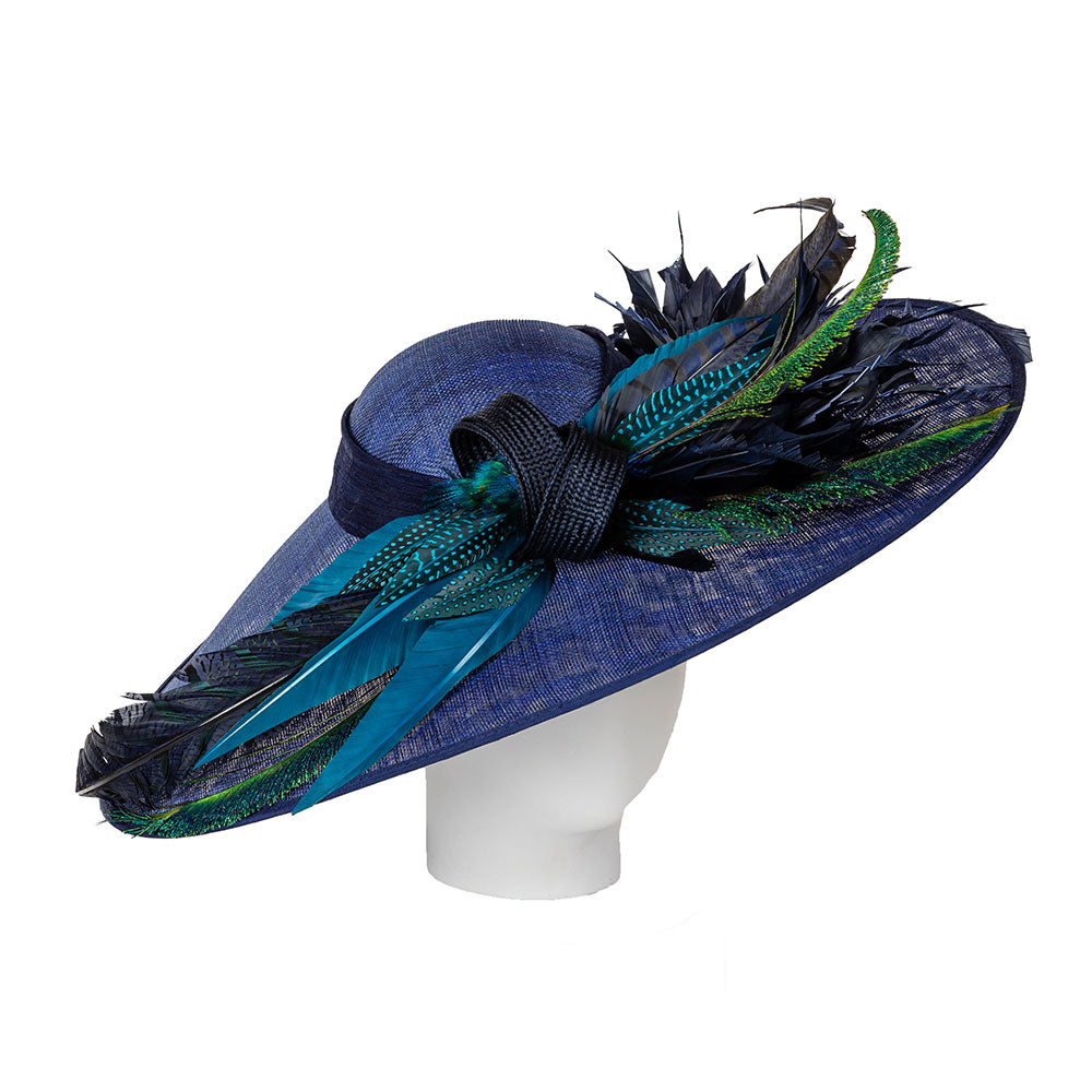 wide brim wedding hat