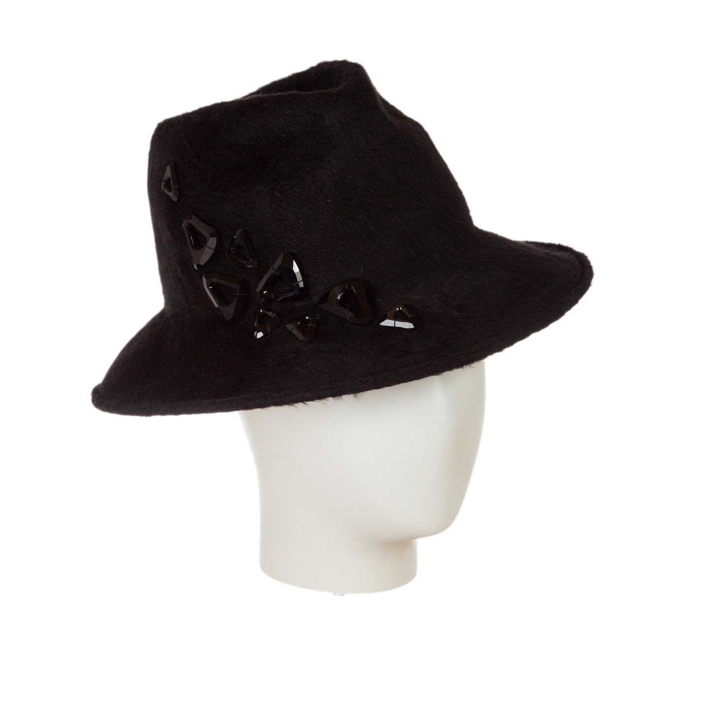 womens black trilby