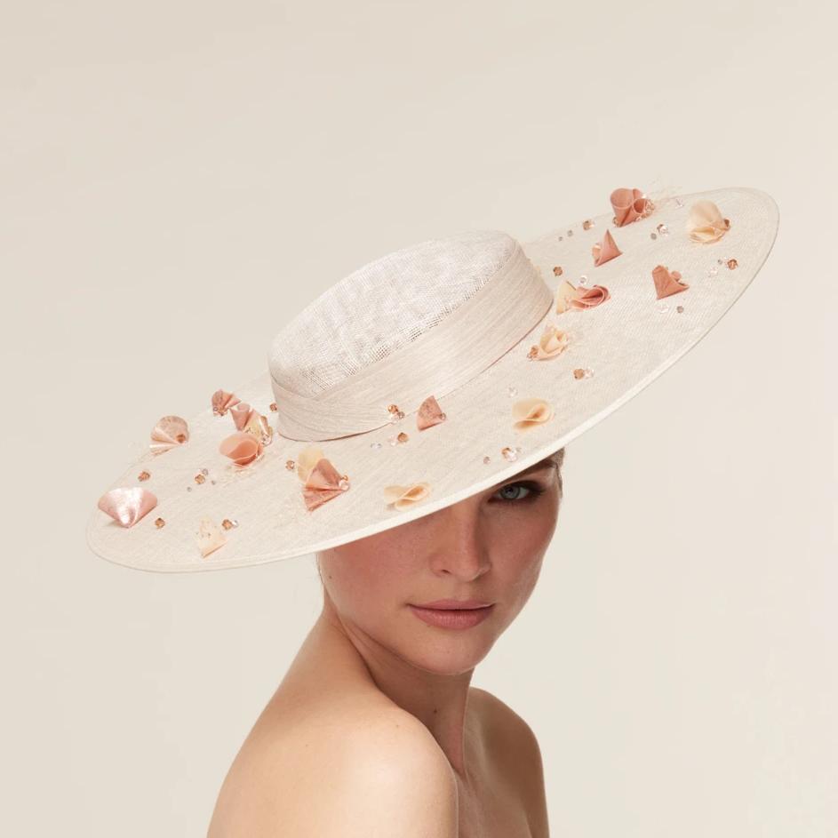 white wide brim hat womens