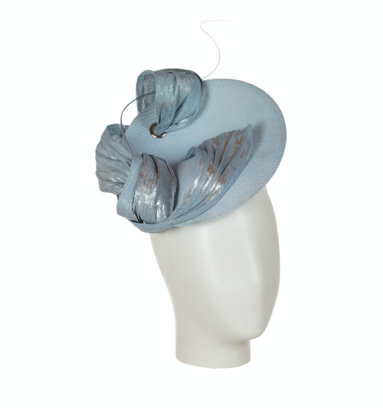 blue disc fascinator