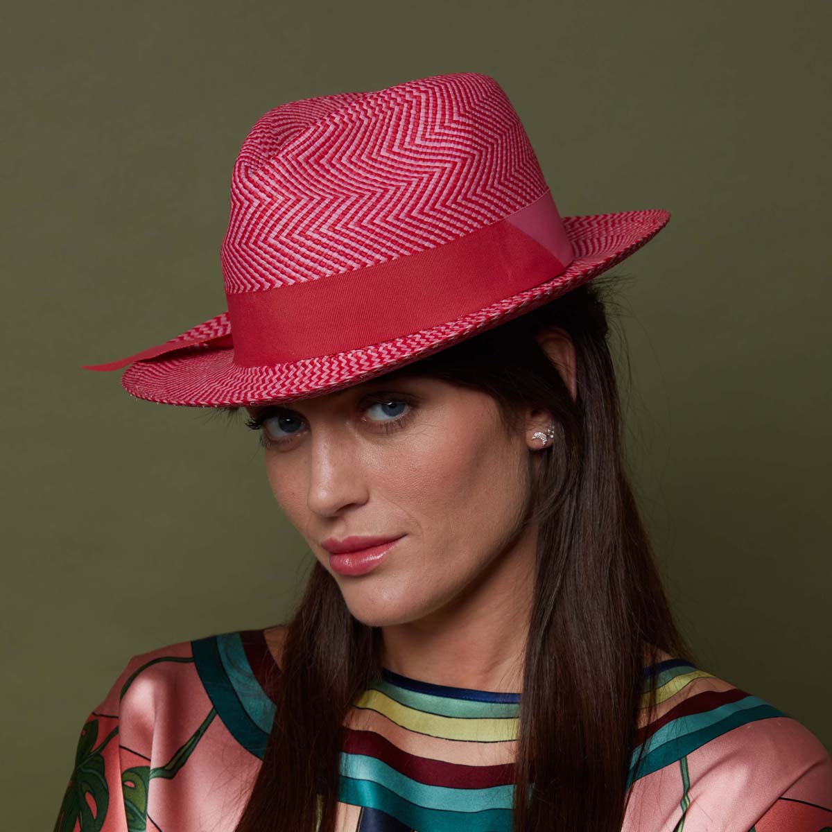 PA – 04A Ladies Straw Trilby Vivien Sheriff