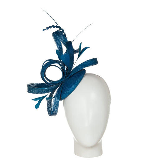 teal fascinator